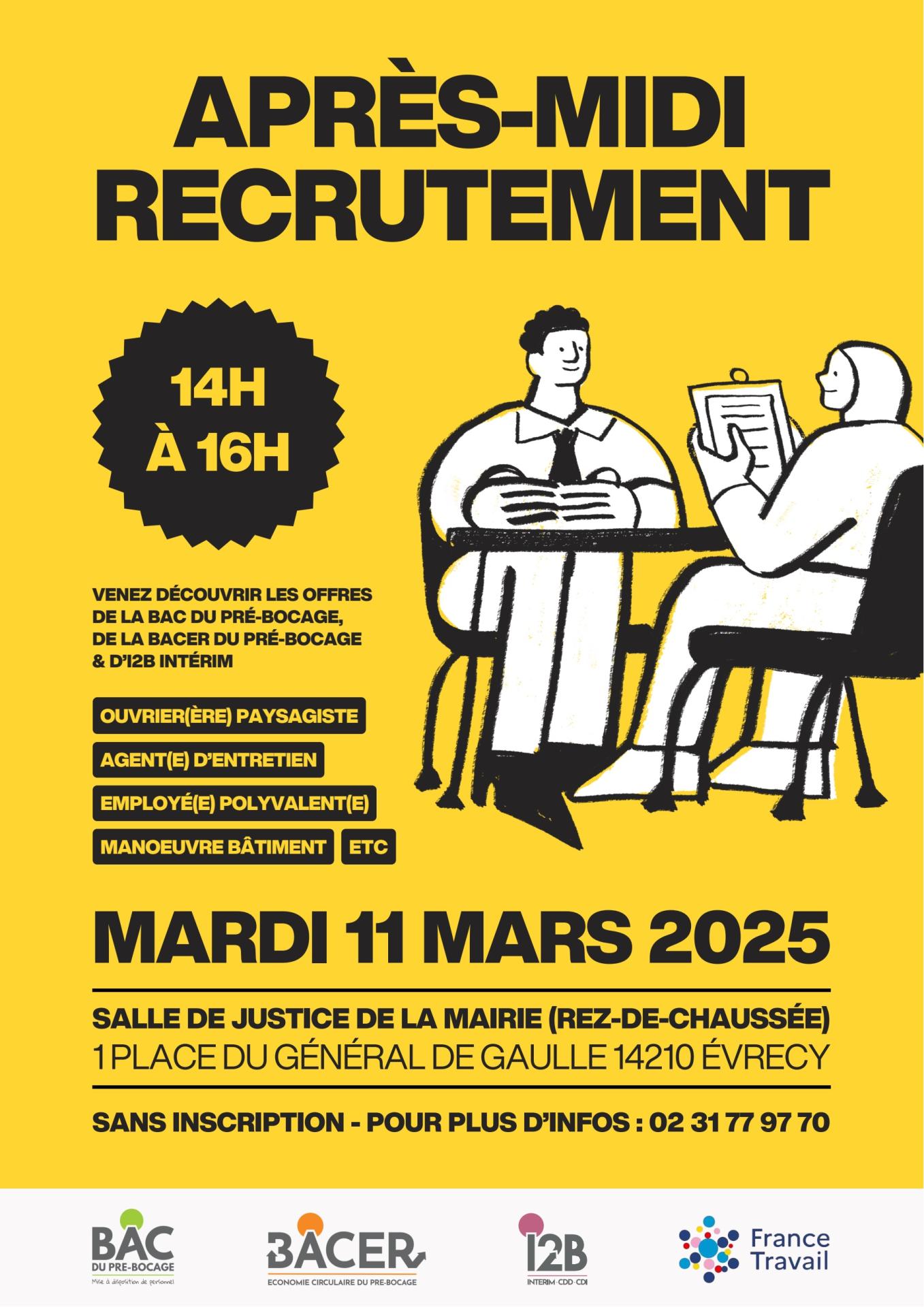 Apre s midi recrutement 11 mars 2025