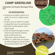 Camp greenline 5 au 7 juillet 2024 camp a missy