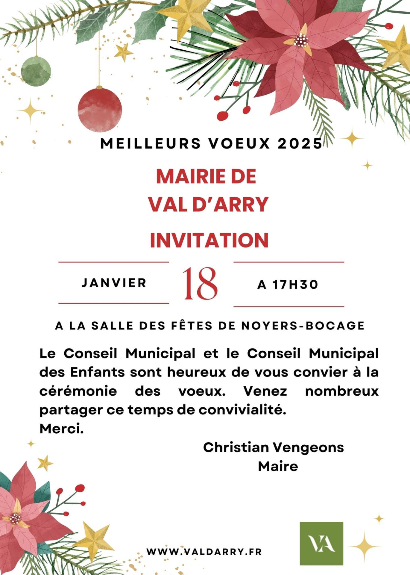 Invitation voeux 2025